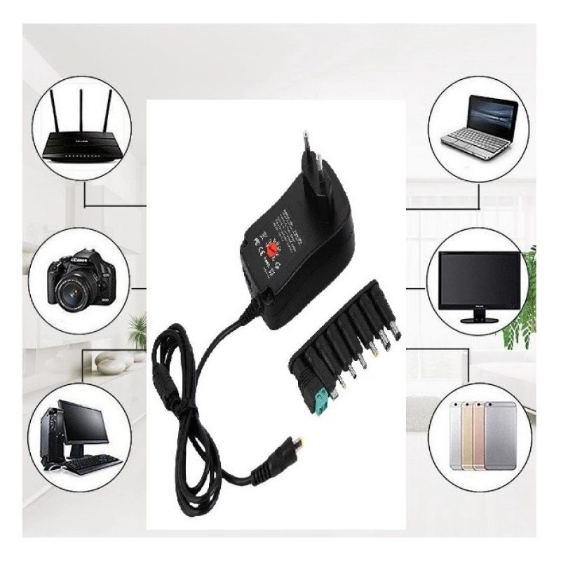 Andowl CARICATORE ALIMENTATORE ADATTATORE UNIVERSALE AC/DC 45W LAPT...