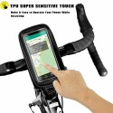 Porta telefono cellulare bici supporto smartphone bicicletta impermeabile 6.3"