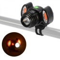 TORCIA FANALE FARO LUCE ROSSA ANTERIORE BICI BICICLETTA RICARICABILE LED TEB0085