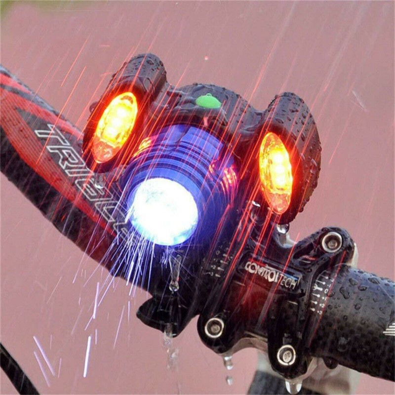 DRIWEI TORCIA FANALE FARO LUCE ROSSA ANTERIORE BICI BICICLETTA RICA...