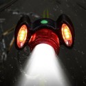 TORCIA FANALE FARO LUCE ROSSA ANTERIORE BICI BICICLETTA RICARICABILE LED TEB0085