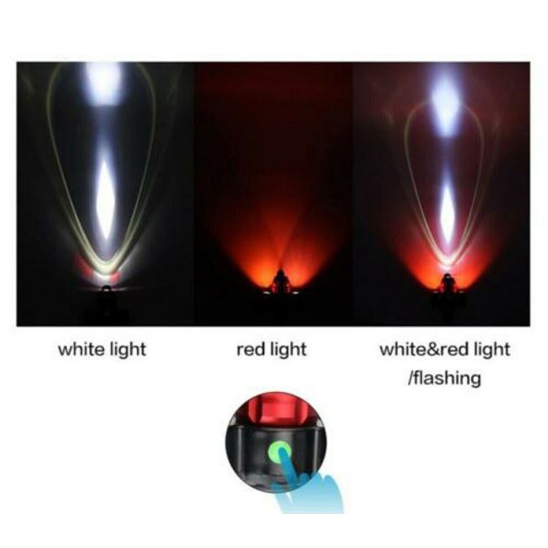 DRIWEI TORCIA FANALE FARO LUCE ROSSA ANTERIORE BICI BICICLETTA RICA...