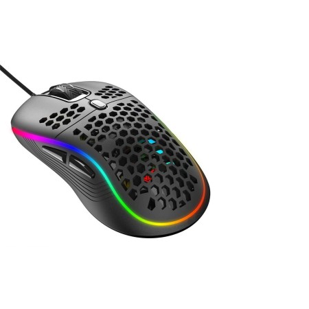 Mouse da gioco cablato ambidestro GAMING RGB illuminato LED leggero 6 Pulsanti
