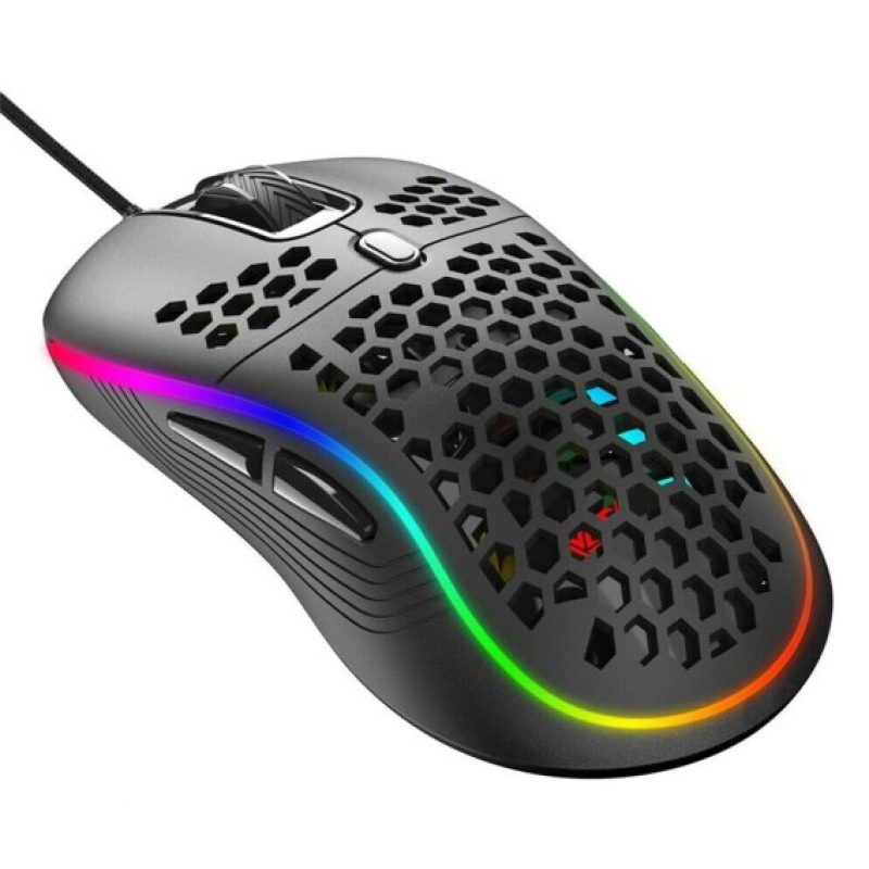 DRIWEI Mouse da gioco cablato ambidestro GAMING RGB illuminato LED ...