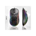 Mouse da gioco cablato ambidestro GAMING RGB illuminato LED leggero 6 Pulsanti