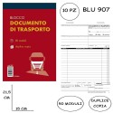 BLOCCO DDT DOCUMENTO DI TRASPORTO DOPPIA COPIA AUTORICALCANTE 10PZ