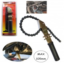 Chiave snodata a catena per smontaggio filtro dell'olio Max 105 mm motore auto