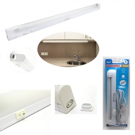 LAMPADA REGLETTE ILLUMINAZIONE NEON INTERRUTTORE ON OFF T5 6W CASA UFFICIO