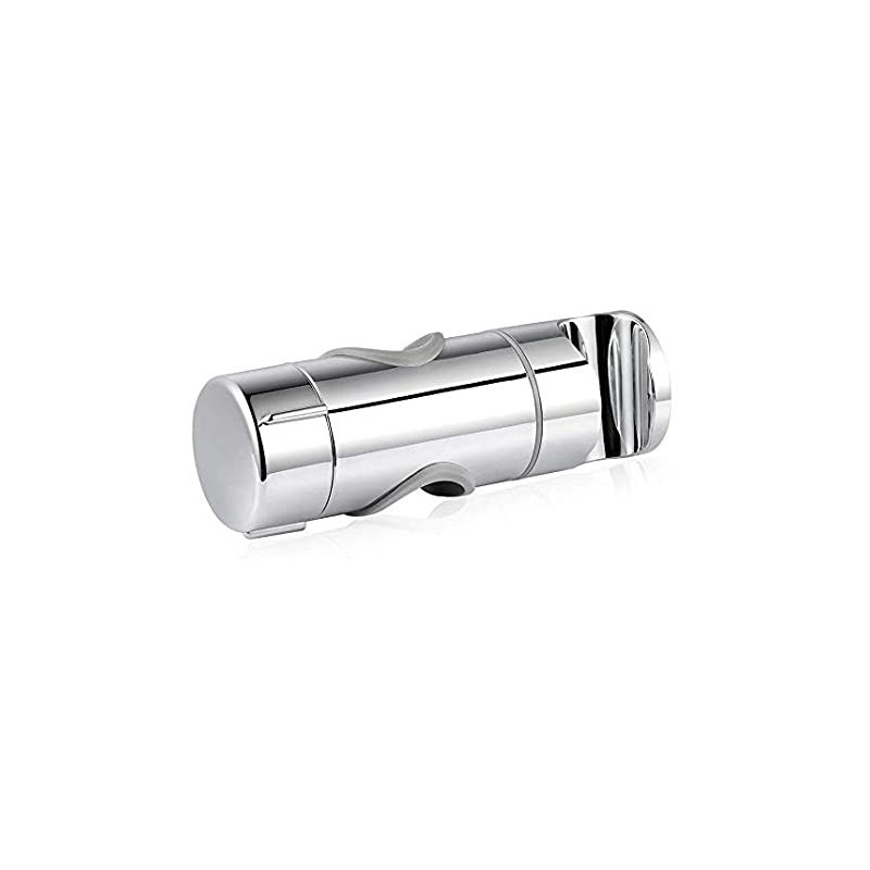 STAFFA DI SUPPORTO PER ASTA DOCCIA 25 MM SCORREVOLE UNIVERSALE SALISCENDI CROMATO CON FORO