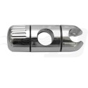 STAFFA DI SUPPORTO PER ASTA DOCCIA 25 MM SCORREVOLE UNIVERSALE SALISCENDI CROMATO CON FORO