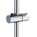 STAFFA DI SUPPORTO PER ASTA DOCCIA 25 MM SCORREVOLE UNIVERSALE SALISCENDI CROMATO CON FORO