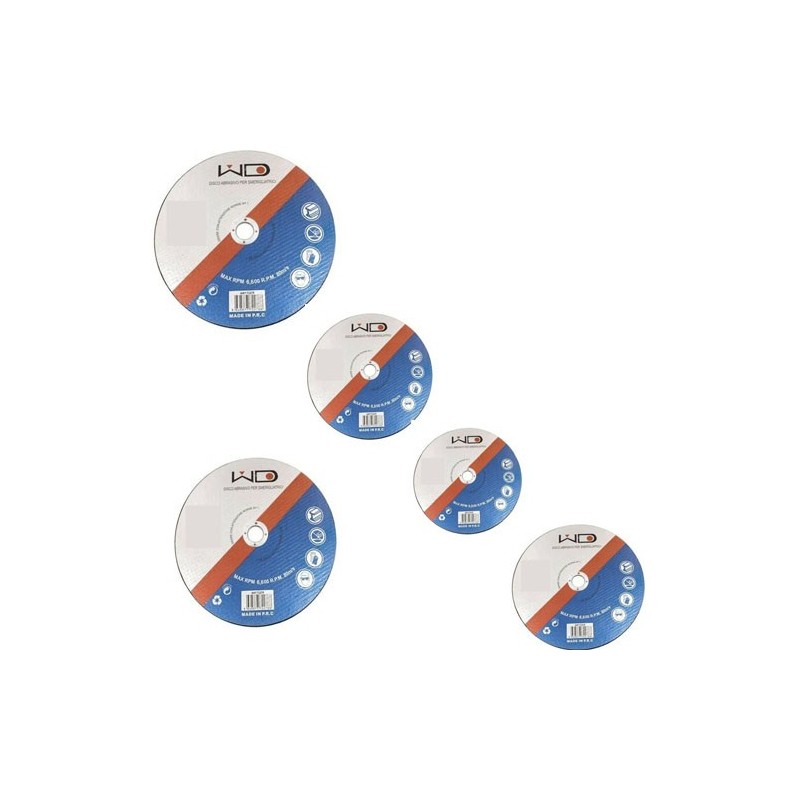 5 dischi a lamelle a superficie bombata per smerigliatrici diametro 180 mm grana P80 metalli legno