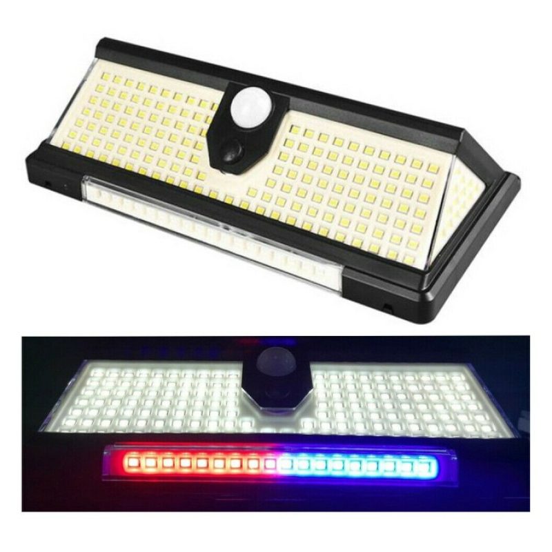 Hongu Faretto solare esterno 190 LED SMD luce di emergenza sensore ...