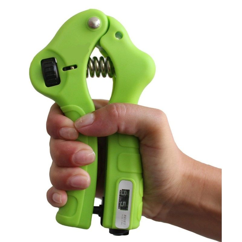 Hand Grip a Molla con forza regolabile per allenamento mano avambraccio esercizi potenziamento muscoli con contatore analogico