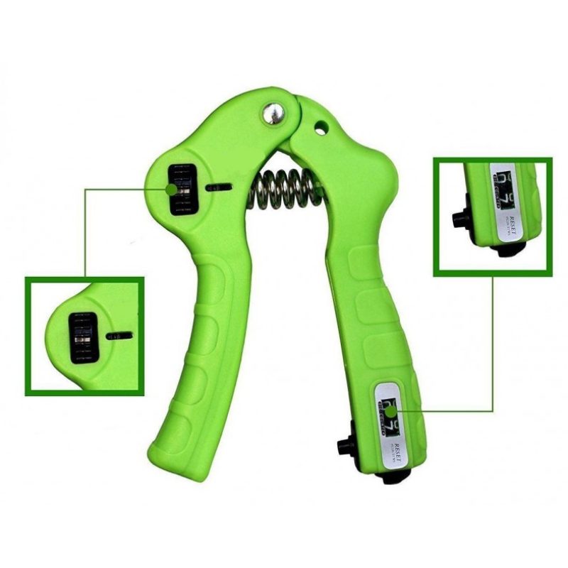 Hand Grip a Molla con forza regolabile per allenamento mano avambraccio esercizi potenziamento muscoli con contatore analogico