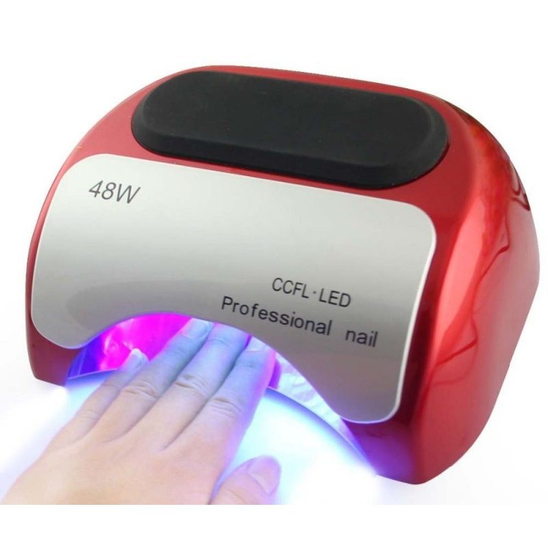 	 Lampada fornetto Led UV + CCFL 48W ricostruzione unghie nail art timer sensore