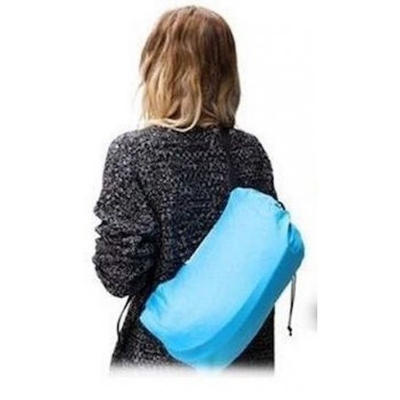 Sofà lettino gonfiabile materassino pouf a sacco letto ad aria sdraio portatile