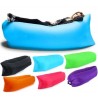 Sofà lettino gonfiabile materassino pouf a sacco letto ad aria sdraio portatile