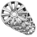 Copricerchi borchie coppa ruote 15'' plastica cromata  auto ruote cerchione 15