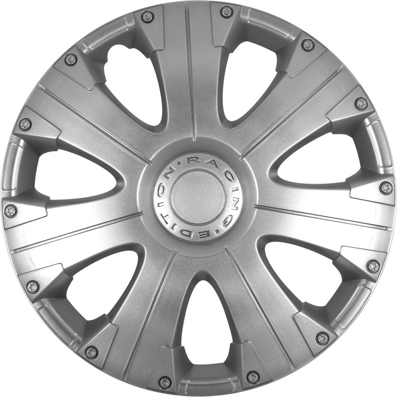 Copricerchi borchie coppa ruote 13'' plastica cromata auto ruote ce...
