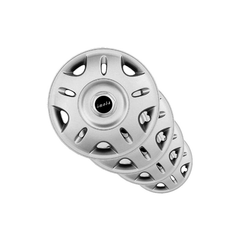 Copricerchi borchie coppa ruote 13'' plastica cromata  auto ruote cerchione 13