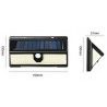 DOBO Faretto LED 190SMD impermeabile ip65 pannello solare sensore m...