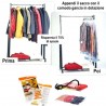 Sacco busta sottovuoto salva spazio con gancio bag space abiti sotto vuoto