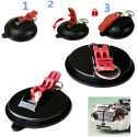 Coppia ventose porta pesi porta bagagli pacchi bici auto camper Anchor trasporto 