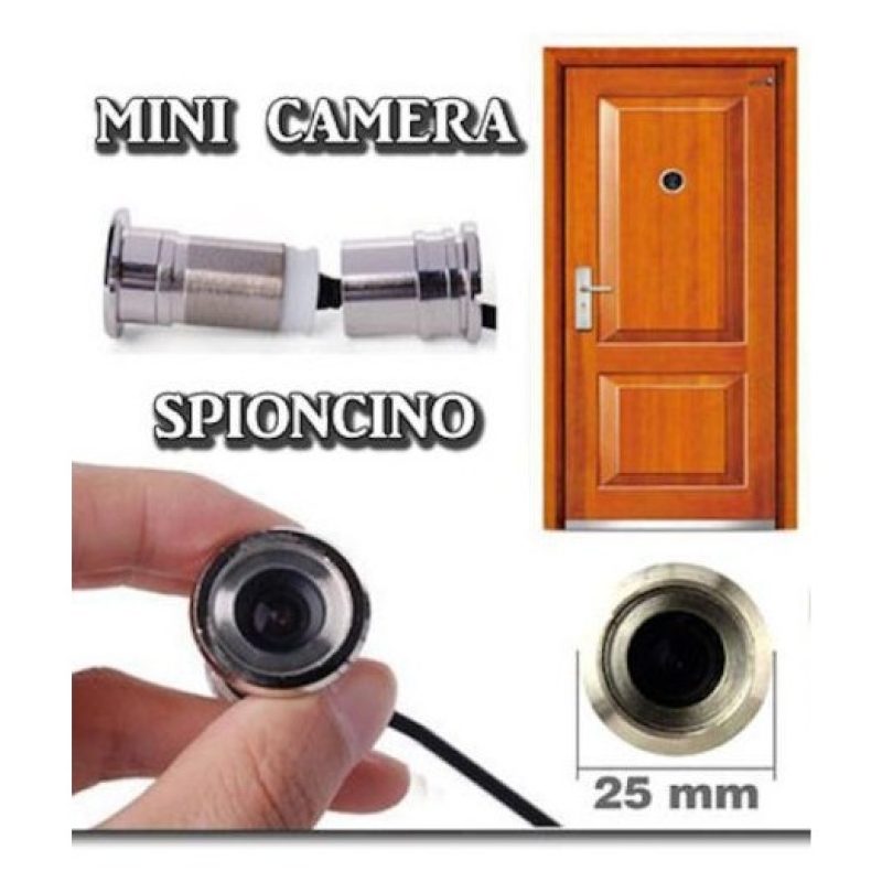 Telecamera Spia sorveglianza Spioncino occhiello colori portone regolabile