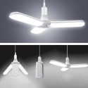 Lampada Pieghevole antizanzare LED Bianco Freddo 6500k deformabile 3 pannelli