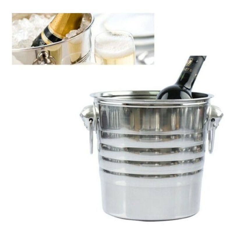WeHome Secchiello da ghiaccio porta bottiglie vino champagne cestel...