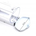 Dispenser Erogatore Sapone Liquido da Parete Muro Bagno ABS 380 ml argento
