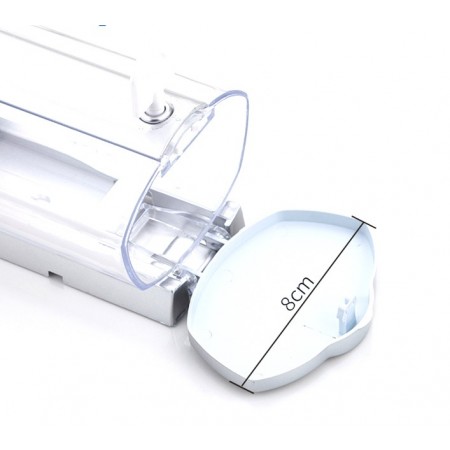 Dispenser Erogatore Sapone Liquido da Parete Muro Bagno ABS 380 ml argento