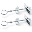 Tasselli farfalla 6 pezzi occhiello chiuso M4 fissaggio soffitto occhiello 12mm