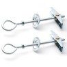 Iron Tasselli farfalla 6 pezzi occhiello chiuso M4 fissaggio soffit...