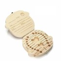 Box in legno porta dentini da latte per maschietto e femminuccia denti bambini bambino bambina cofanetto