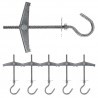 Iron Tasselli farfalla 6 pezzi occhiello aperto M6 fissaggio soffit...