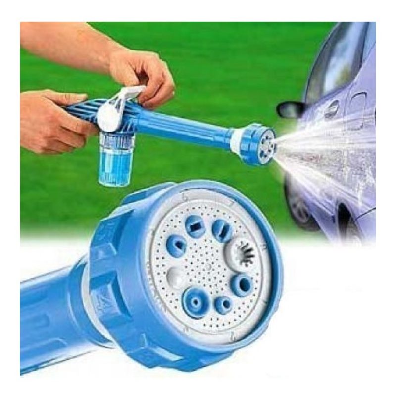 Pistola pulitrice idrompompa lancia portatile giardino 8 getti acqua pompa auto