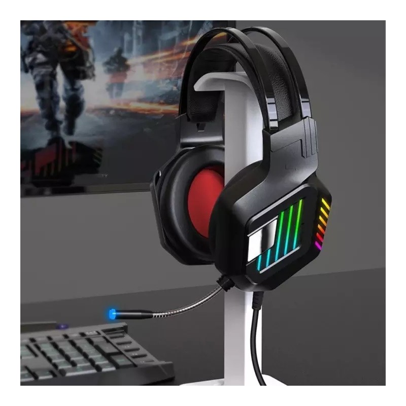 Andowl Cuffie gaming con microfono per PS4 PC con LED RGB Andowl Q-...