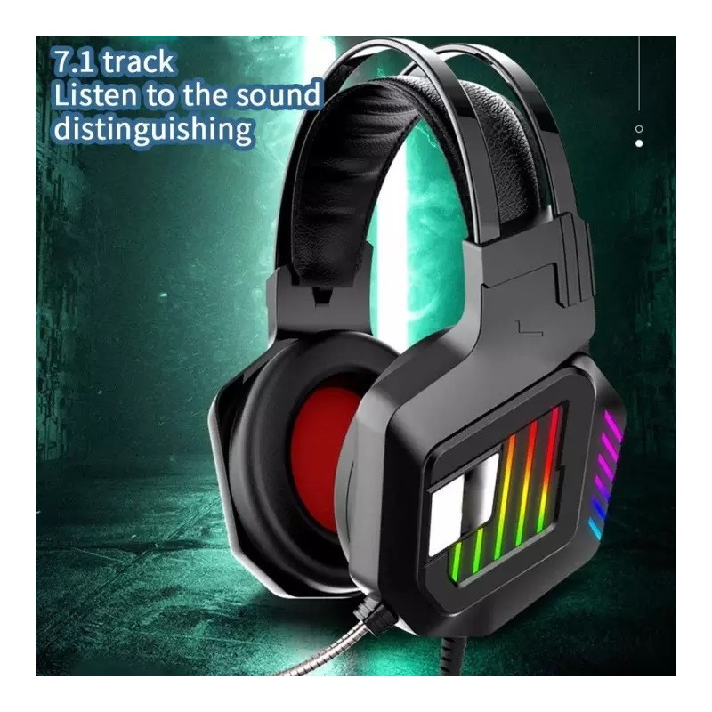 Andowl Cuffie gaming con microfono per PS4 PC con LED RGB Andowl Q-...
