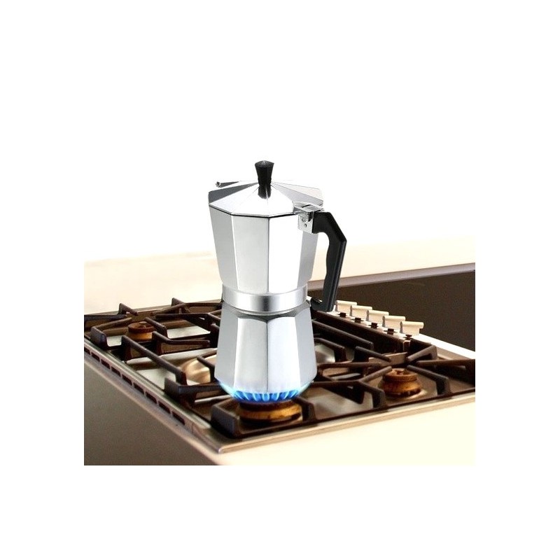 Caffettiera moka in alluminio macchina macchinetta caffè 1 2 3 6 ta...