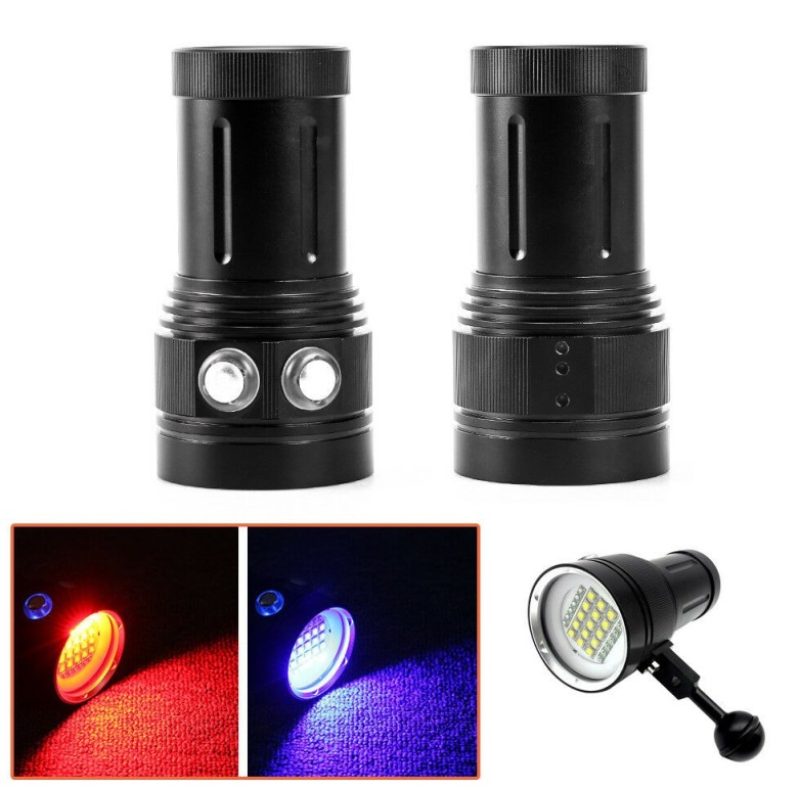 Tagoow Torcia Led luce fotografica subacquea multifunzione interrut...