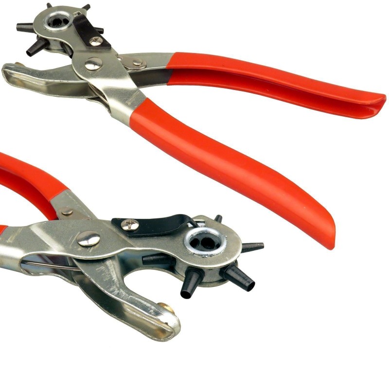 Pinza Fustellatrice S&amp;R Per Cuoio - Con 6 Fustelle 2-4.5mm, Made In Germany