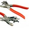 Pinza a Fustellatrice Buca Fora Cintura Cuoio 2-4,5 mm con Testa Rotante