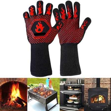 Guanti barbecue da Cucina resistenza resistenti al calore 800° BBQ ignifughi
