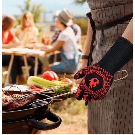 Guanti barbecue da Cucina resistenza resistenti al calore 800° BBQ ignifughi