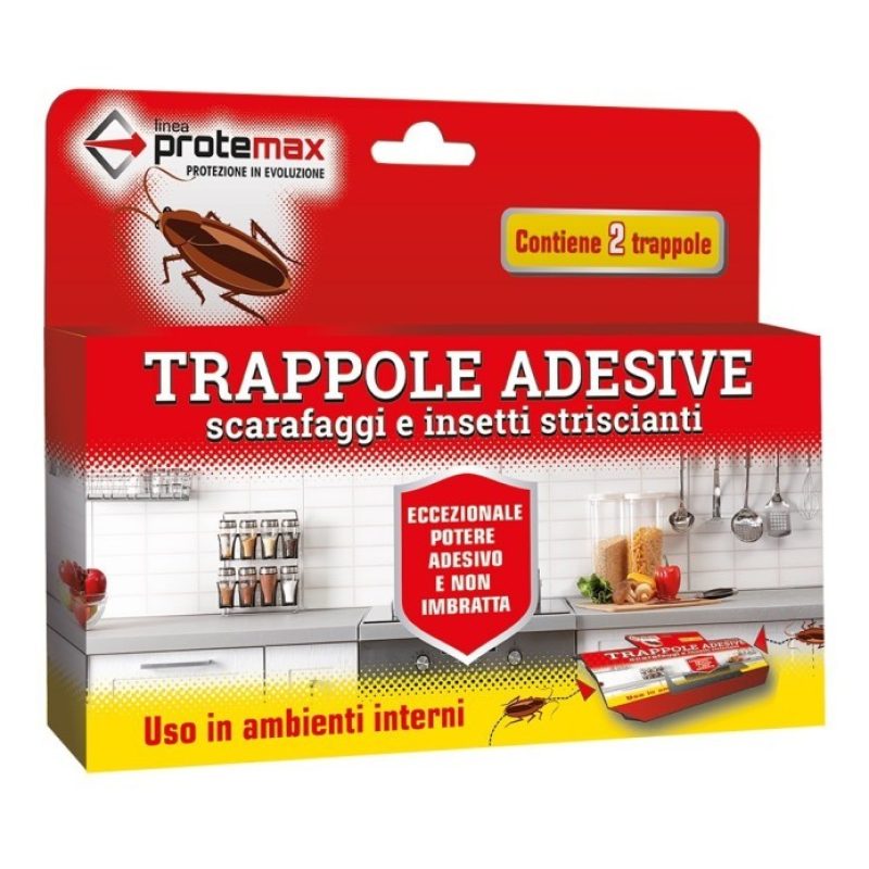Trappola adesiva per scarafaggi insetti striscianti Insetticida 2 p...