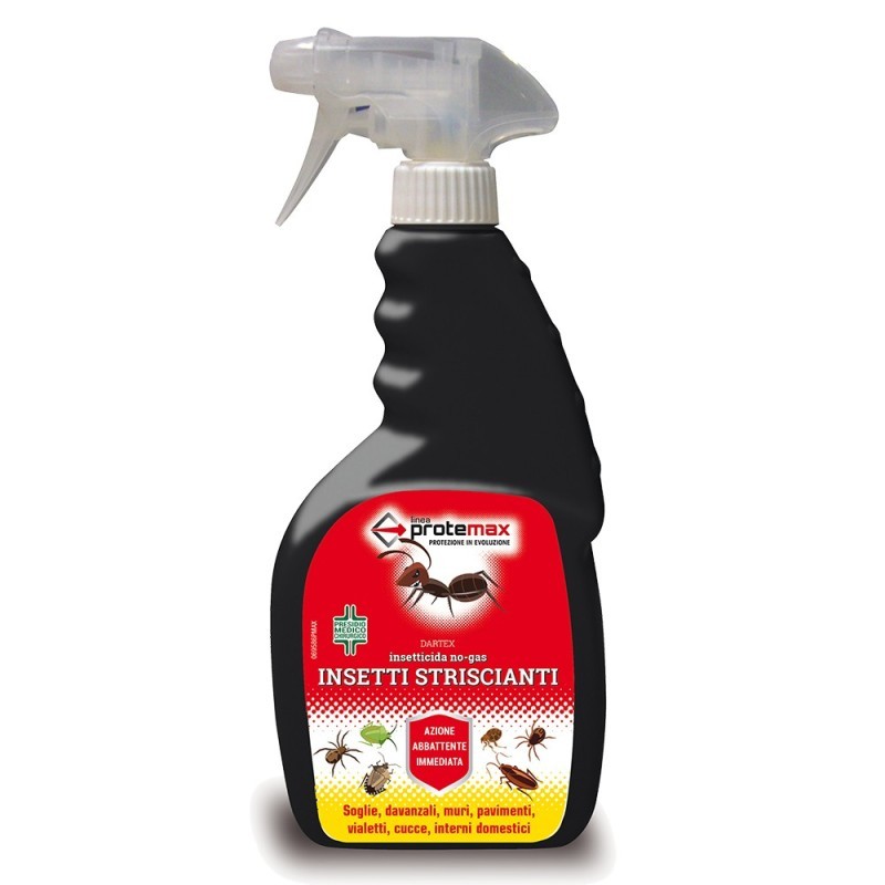 PROTEMAX Spray Abbattente Contro FORMICHE e Insetti Striscianti No-Gas 500ml