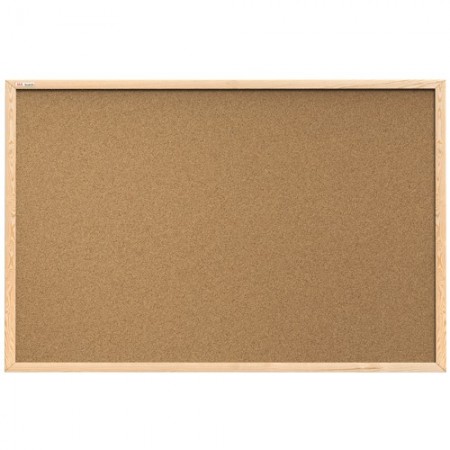 Lavagna BACHECA in Sughero 50x70cm Cornice Legno ufficio cameretta più 5 puntine