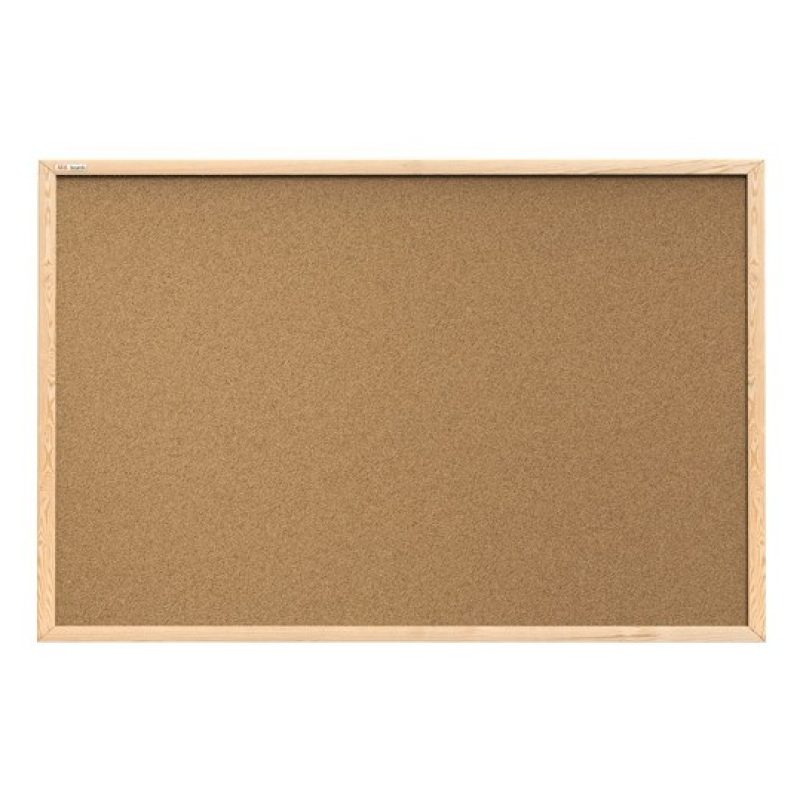 WeHome Lavagna BACHECA in Sughero 50x70cm Cornice Legno ufficio cam...